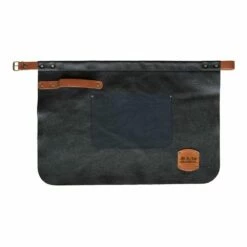 Global Accessories GL-4060 Deluxe Leather Waist Apron - Black