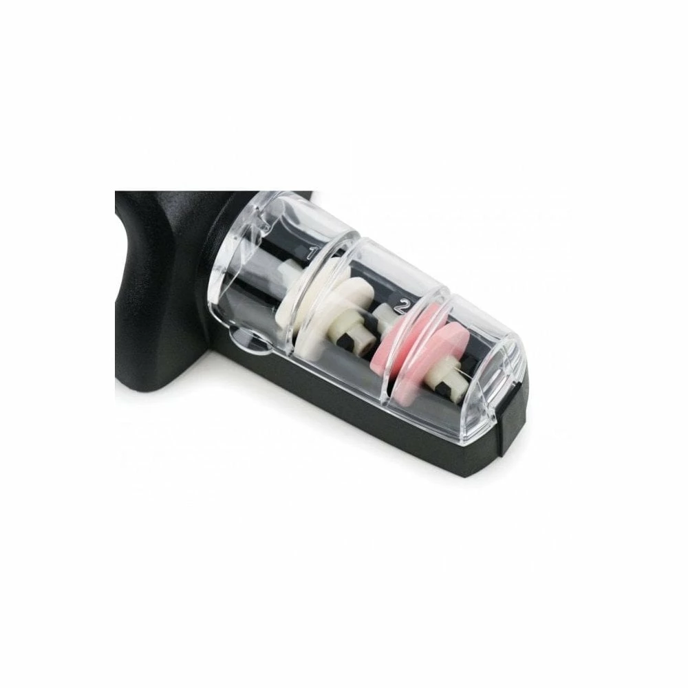 Global Accessories GS-440/BR Global Black & White Ceramic Water Sharpener 4 Global Accessories GS-440/BR Global Black & White Ceramic Water Sharpener - Image 2