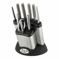 Global Knife Sets G-636/10B 10 Piece Knife Block Set
