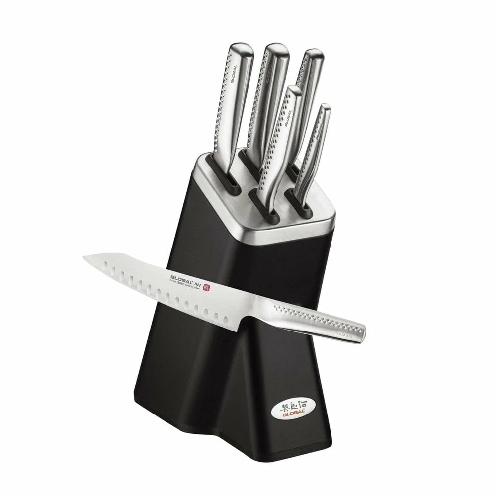 Global Ni 6 Piece Knife Block Set 2 Global Ni 6 Piece Knife Block Set