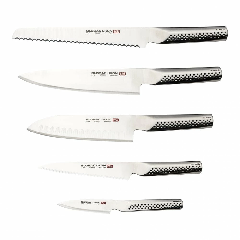 Global Ukon GU-656/6B Ukon 6pce Knife Block Set 4 Global Ukon GU-656/6B Ukon 6pce Knife Block Set - Image 2