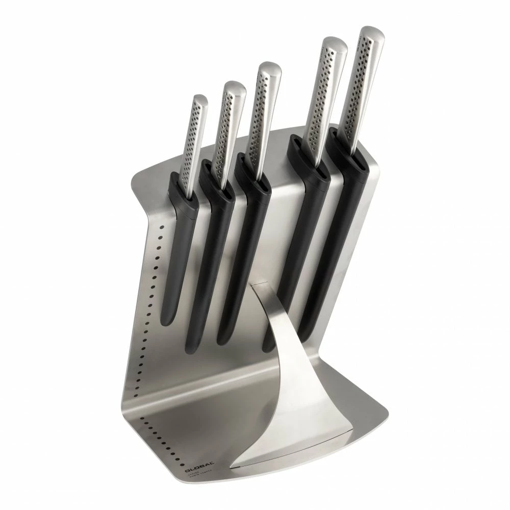 Global Ukon GU-505/6B Global Ukon 6 Pce Knife Block Set 3 Global Ukon GU-505/6B Global Ukon 6 Pce Knife Block Set