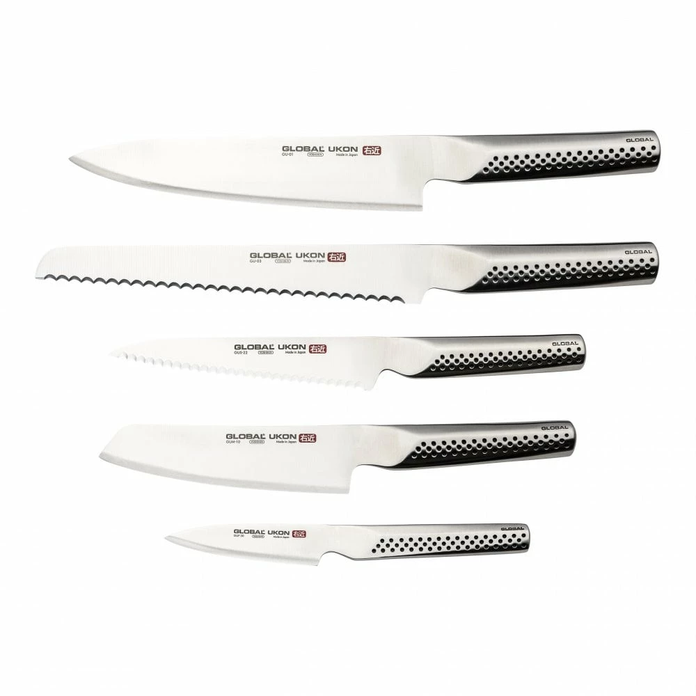 Global Ukon GU-505/6B Global Ukon 6 Pce Knife Block Set 4 Global Ukon GU-505/6B Global Ukon 6 Pce Knife Block Set - Image 2