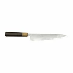 Hatsukokoro Hatsukokoro Hyomon White2 Damascus Gyuto240 With Ebony / White Handle