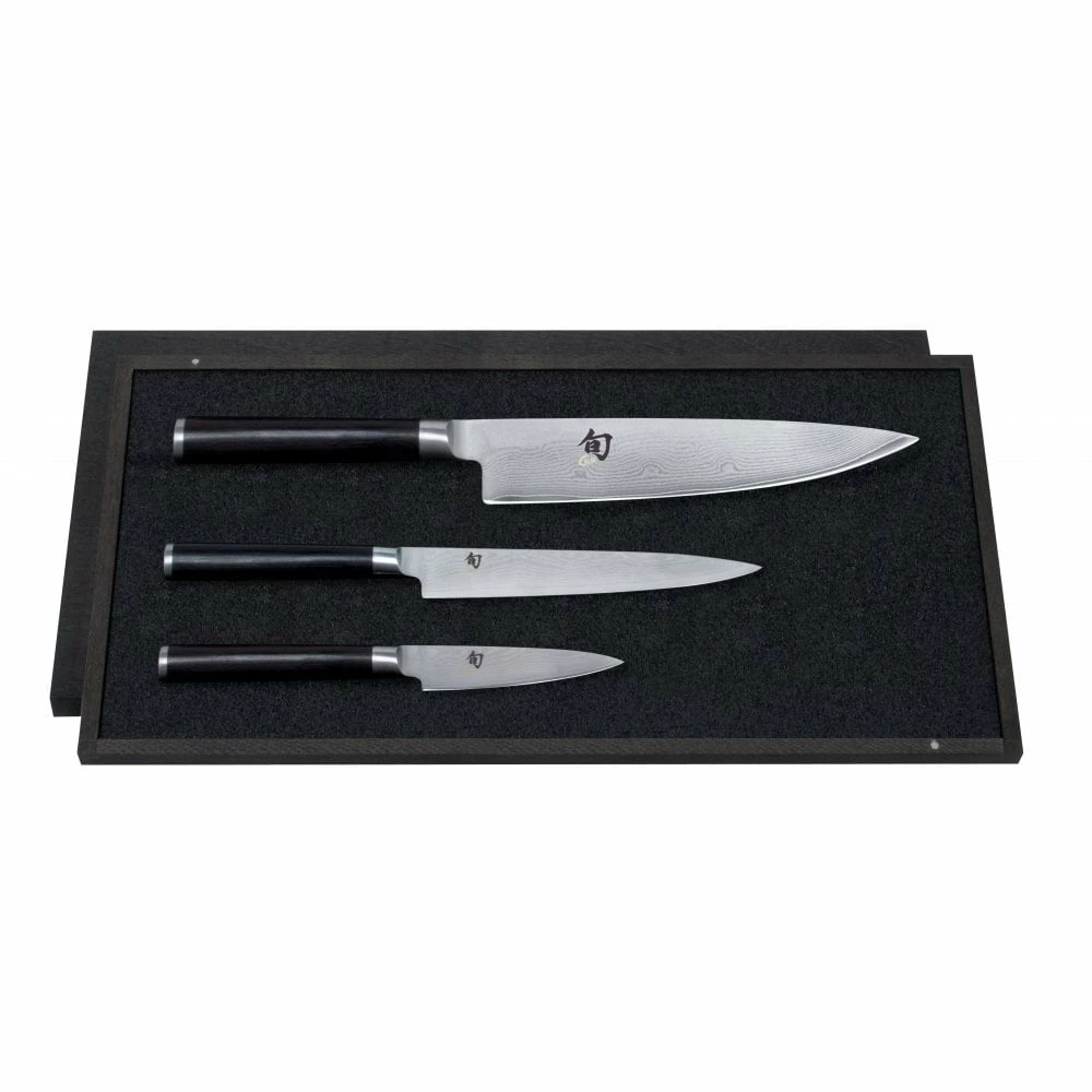 KAI Shun Classic DMS-300 Kai Shun 3 Piece Knife Set 3 KAI Shun Classic DMS-300 Kai Shun 3 Piece Knife Set