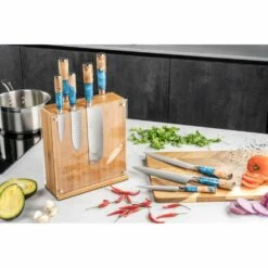 Katana Elements Katana Elements 9 Piece Knife Block Set - Ocean 13 Katana Elements Katana Elements 9 Piece Knife Block Set - Ocean -KNIVES FROM JAPAN Sales katana elements 9 piece knife block set ocean p1772 11255 image