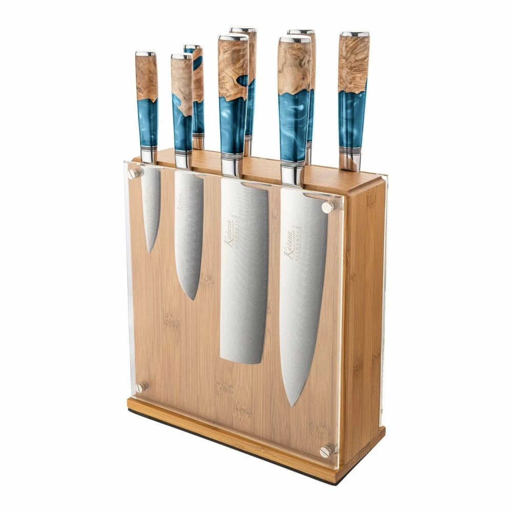 Katana Elements Katana Elements 9 Piece Knife Block Set - Ocean 3 Katana Elements Katana Elements 9 Piece Knife Block Set - Ocean