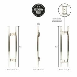 Rockingham Forge 12" Magnetic Stainless Steel Knife Rack With 6 Utensil Hooks And Wall Fixings -KNIVES FROM JAPAN Sales rockingham forge 12 magnetic stainless steel knife rack with 6 utensil hooks and wall fixings p998 4467 image