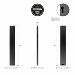 Rockingham Forge 30cm Magnetic Rubber Wood Knife Rack With Wall Fixings, Cherry Black -KNIVES FROM JAPAN Sales rockingham forge 30cm magnetic rubber wood knife rack with wall fixings cherry black p994 4456 image