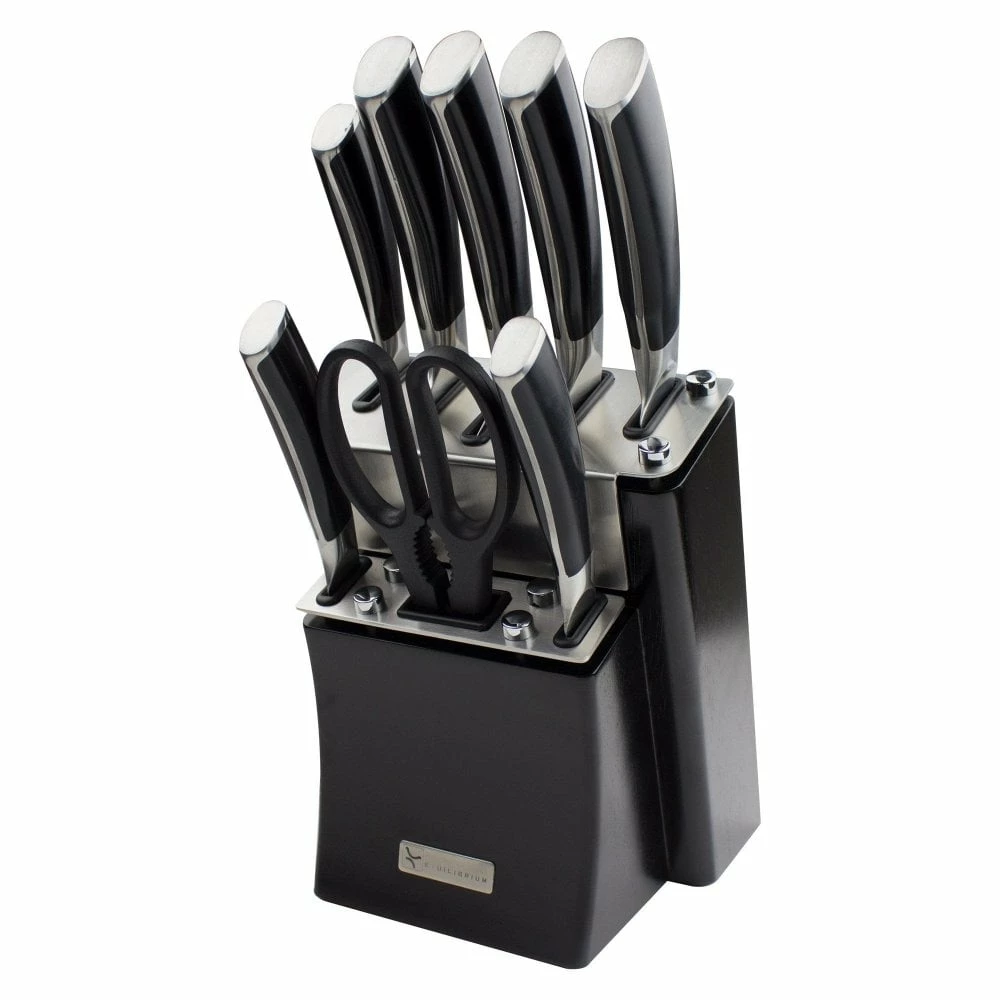 Rockingham Forge Equilibrium RF-9259B 9 Pce Knife Block Set 3 Rockingham Forge Equilibrium RF-9259B 9 Pce Knife Block Set
