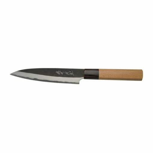 Shiro Kamo Shiro Kamo Aogami Black Kurouchi 13.5cm Petty Knife 3 Shiro Kamo Shiro Kamo Aogami Black Kurouchi 13.5cm Petty Knife -KNIVES FROM JAPAN Sales shiro kamo aogami black kurouchi 13 5cm petty knife p977 3662 image