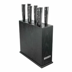 Tamahagane Knife Block In Black -KNIVES FROM JAPAN Sales tamahagane knife block in black p1090 4486 image